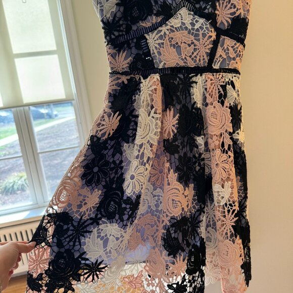 Romeo & Juliet Floral Lace Cocktail Dress for Wedding Event or Summer Party - Picture 3 of 8